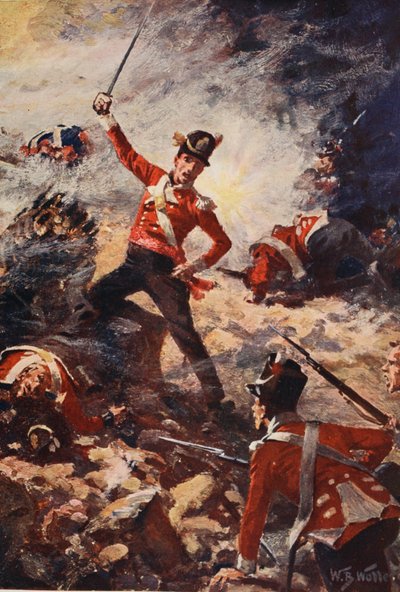Colin Campbell liderando la esperanza perdida en San Sebastián, ilustración de 
